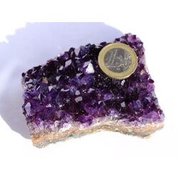 Amethyst Kristallstufe / Ladestufe dunkel (Uruquai) - AAA-Sonderqualitt - ca. 8,1 cm x 6,3 cm x 3 cm