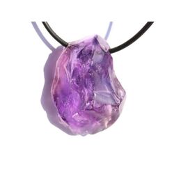 Amethyst mittelhell Kristall / Rohstein angetrommelt (Trommelstein) gebohrt - AAA-Sonderqualitt - Raritt - ca. 3,5 cm x 2,6 cm x 1,5 cm