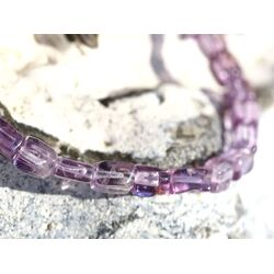 Amethyst hell Armband - Rechtecke 4 -7 mm - ca. 17,5 cm - AA-Sonderqualit�t -