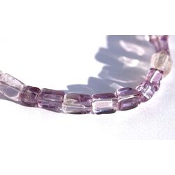 Amethyst hell Armband - Rechtecke 4 -7 mm - ca. 17,5 cm - AA-Sonderqualit�t -