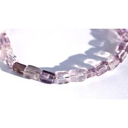 Amethyst hell Armband - Rechtecke 4 -7 mm - ca. 17,5 cm - AA-Sonderqualit�t -