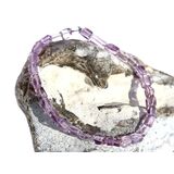 Amethyst hell Armband - Rechtecke 4 -7 mm - ca. 17,5 cm -...