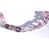 Amethyst hell Armband - Rechtecke 4 -7 mm - ca. 17,5 cm - AA-Sonderqualität -