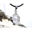 Herkimer Diamant Doppelender Kristall Anhänger Silberöse Schmucksdose - Sonderqualität - Rarität - ca. 3,1 cm x 1,3 cm x 1 cm