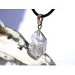 Herkimer Diamant Doppelender Kristall Anhänger Silberöse Schmucksdose - Sonderqualität - Rarität - ca. 3,1 cm x 1,3 cm x 1 cm