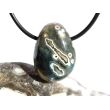 Ozeanachat Trommelstein gebohrt (Ozeanchalcedon / Ozeanjaspis) - Sonderqualität - ca. 2,5 cm x 1,8 cm x 1,3 cm