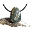 Ozeanachat Trommelstein gebohrt (Ozeanchalcedon / Ozeanjaspis) - Sonderqualität - ca. 2,5 cm x 1,8 cm x 1,3 cm