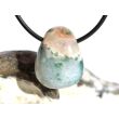 Ozeanachat Trommelstein gebohrt (Ozeanchalcedon / Ozeanjaspis) - Sonderqualität - ca. 2,5 cm x 2 cm x 1,4 cm
