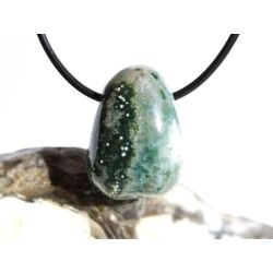 Ozeanachat Trommelstein gebohrt (Ozeanchalcedon / Ozeanjaspis) - schöne Qualität - ca. 2,7 cm x 1,9 cm x 1,6 cm