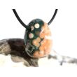 Ozeanachat Trommelstein gebohrt (Ozeanchalcedon / Ozeanjaspis) - Sonderqualität - ca. 2,5 cm x 2 cm x 1,5 cm