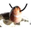 Ozeanachat Trommelstein gebohrt (Ozeanchalcedon / Ozeanjaspis) - Sonderqualität - ca. 2,5 cm x 2 cm x 1,5 cm
