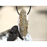 Ozeanachat XXXL Schmuckstein Cabochon / Scheibenstein gebohrt (Ozeanchalcedon / Ozeanjaspis) - Sonderqualität - ca. 6,9 cm x 2,4 cm x 1 cm