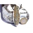 Ozeanachat XXXL Schmuckstein Cabochon / Scheibenstein gebohrt (Ozeanchalcedon / Ozeanjaspis) - Sonderqualität - ca. 6,9 cm x 2,4 cm x 1 cm