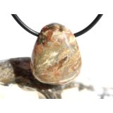 Ozeanachat Trommelstein gebohrt (Ozeanchalcedon /...