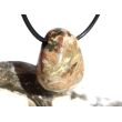 Ozeanachat Trommelstein gebohrt (Ozeanchalcedon / Ozeanjaspis) - schöne Qualität - ca. 2,4 cm x 2 cm x 1,2 cm
