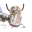 Ozeanachat XXL Schmuckstein Cabochon / Scheibenstein gebohrt (Ozeanchalcedon / Ozeanjaspis) - Sonderqualität - ca. 4,5 cm x 2,8 cm x 1 cm