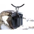 Turmalin schwarz (Schörl) Kristallstab / Rohstein Anhänger Öse - Sonderqualität - ca. 3,7 cm x 2,3 cm x 2,2 cm