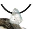 Topas blau Kristall / Rohsteinform angetrommelt, gebohrt - Sonderqualität - Rarität - ca. 2 cm x 1,5 cm x 1,2 cm
