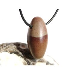 Shiva Lingam Ei (Sandstein/Tonstein) Trommelstein gebohrt - Sonderqualitt - ca. 3,5 cm x 1,7 cm