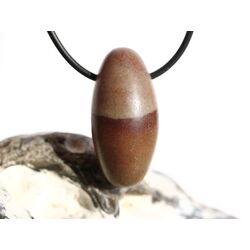 Shiva Lingam Ei (Sandstein/Tonstein) Trommelstein gebohrt - Sonderqualitt - ca. 3,5 cm x 1,7 cm