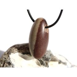 Shiva Lingam Ei (Sandstein/Tonstein) Trommelstein gebohrt - Sonderqualitt - ca. 3,5 cm x 1,7 cm - Sonderpreis wg. Makel -