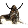 Turitella-Jaspis Trommelstein gebohrt - Sonderqualität - ca. 3,2 cm x 2,3 cm x 1,6 cm (ES)