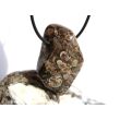 Turitella-Jaspis XXL Trommelstein gebohrt - Sonderqualität - ca. 4,5 cm x 2,8 cm x 1,7 cm (ES)