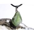 Peridot Kristall- / Rohsteinform Anhänger Silberöse (Olivin / Chrysolith) - Sonderqualität - ca. 3,1 cm x 1,6 cm x 0,9 cm (GKS)