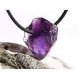 Amethyst dunkel Morion Kristallspitze / Rohstein...
