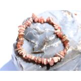 Rhodochrosit Splitterarmband - Sonderqualität - ca. 5 - 12 mm - ca. 18 cm