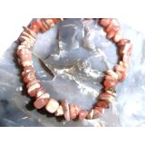 Rhodochrosit Splitterarmband - Sonderqualität - ca. 5 - 12 mm - ca. 18 cm