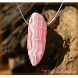 Rhodochrosit XXL Schmuckstein / Scheibenstein gebohrt -...