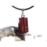 Turmalin rosarot (Rubellit) Kristallstab mit Spitze Anhänger Silberöse Schmuckdose - Rarität - AA-Sonderqualität - ca. 3,1 cm x 1,1 cm x 0,9 cm