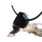 Turmalin grün (Verdelith) Trommelstein / Schmuckstein gebohrt - AA-Sonderqualität - Rarität - ca. 1,7 cm x 1,4 cm x 1 cm