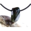 Turmalin grün (Verdelith) Trommelstein / Schmuckstein gebohrt - AA-Sonderqualität - Rarität - ca. 1,9 cm x 1,1 cm x 1,1 cm