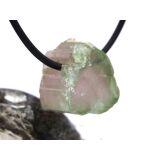 Wassermelonenturmalin Kristallquerschnitt / Rohsteinform gebohrt - Rarität - Sonderqualität - ca. 2 cm x 1,9 cm x 1,4 cm