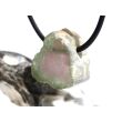 Wassermelonenturmalin Kristallquerschnitt / Rohsteinform gebohrt - Rarität - Sonderqualität - ca. 2 cm x 1,9 cm x 1,4 cm