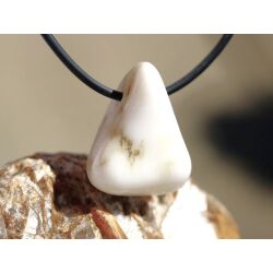 Howlith Trommelstein gebohrt - Sonderqualität - ca. 2,5 cm x 2 cm x 1,8 cm