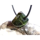 Turmalin grün (Verdelith) Trommelstein gebohrt - Sonderqualität - Rarität - ca. 1,6 cm x 1,5 cm x 1,2 cm