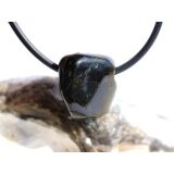 Turmalin grün (Verdelith) Trommelstein gebohrt - Sonderqualität - Rarität - ca. 1,6 cm x 1,5 cm x 1,2 cm