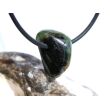 Turmalin grün (Verdelith) Trommelstein gebohrt - Sonderqualität - Rarität - ca. 1,9 cm x 1,1 cm x 1 cm