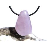 Lavendelquarz (Chalcedon) Trommelstein gebohrt - Sonderqualität - ca. 3,1 cm x 2,1 cm x 1,7 cm