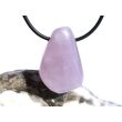 Lavendelquarz (Chalcedon) Trommelstein gebohrt - Sonderqualität - ca. 3,1 cm x 2,1 cm x 1,7 cm