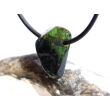Turmalin grün (Verdelith) Trommelstein gebohrt - Sonderqualität - Rarität - ca. 1,9 cm x 1,3 cm x 0,9 cm
