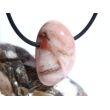 Erdbeerquarz Trommelstein gebohrt - Sonderqualität - ca. 2,7 cm x 1,9 cm x 1,2 cm