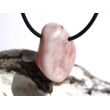 Erdbeerquarz Trommelstein gebohrt - schöne Qualität - ca. 2,9 cm x 1,9 cm x 1,4 cm (GKS)