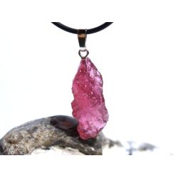 Turmalin rosa-pink (Rubellit) Kristall Anhänger Silberöse Schmuckdose - Rarität - AA-Sonderqualität - ca. 3,9 cm x 1,2 cm x 1,1 cm