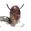 Turmalin polychrom rosa-grün (Rubelli-Verdelith) XXL Schmuckstein Cabochon (Linsenstein) gebohrt - Rarität - ca. 4,5 cm x 3,1 cm x 1,4 cm