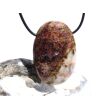 Turmalin polychrom rosa-grün (Rubelli-Verdelith) XXL Schmuckstein Cabochon (Linsenstein) gebohrt - Rarität - ca. 4,5 cm x 3,1 cm x 1,4 cm