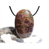 Turmalin polychrom rosa-grün (Rubelli-Verdelith) XXL Schmuckstein Cabochon (Linsenstein) gebohrt - Rarität - ca. 4,5 cm x 3 cm x 1,5 cm